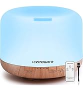 URPOWER 500ml Aromatherapy Essential Oil Diffuser Humidifier Room Decor Lighting with 4 Timer Set...
