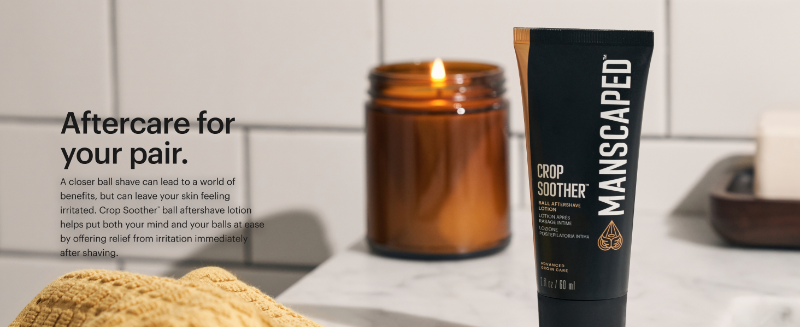 manscaped crop soother balls aftershave soothing lotion