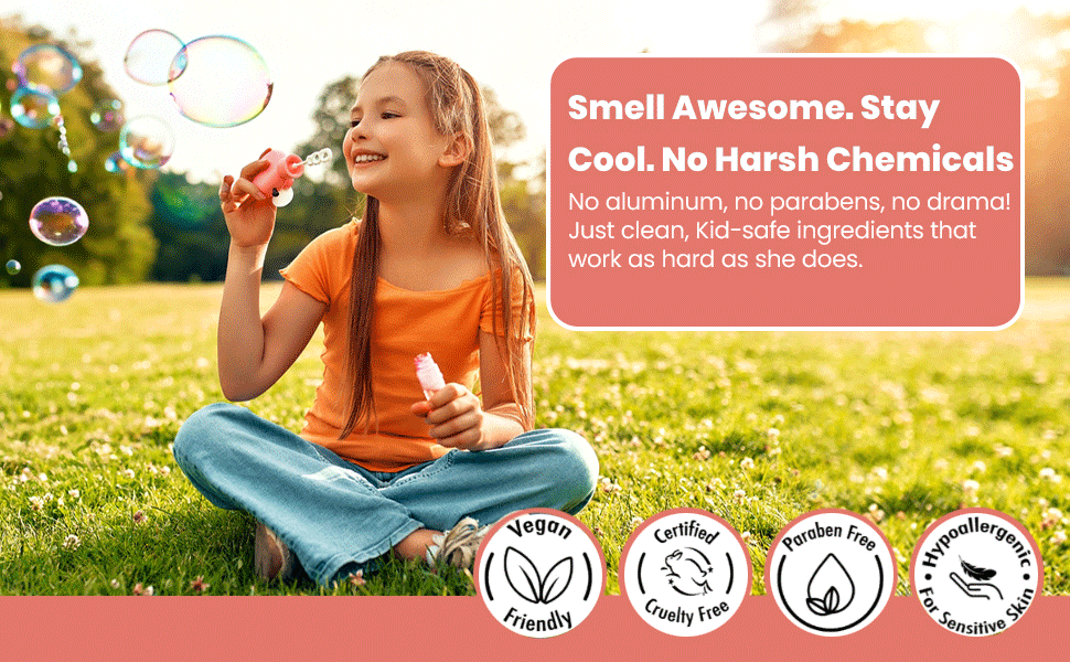 kids girls puberty Teen Body odor body Wash deodorant for teens to avoid body acne and breakouts