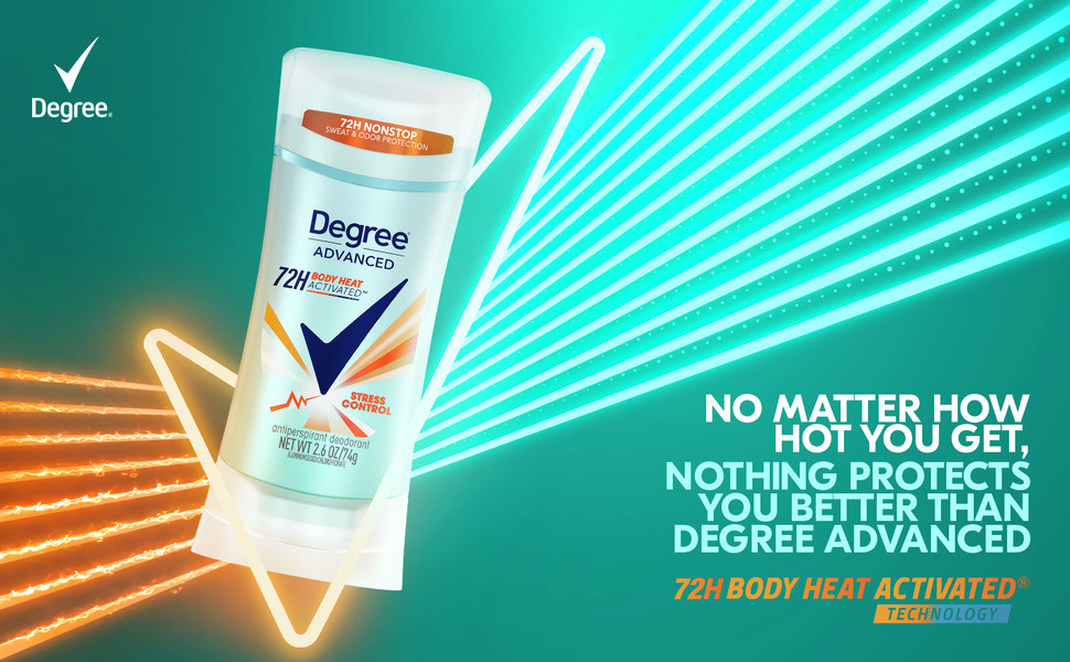 Top half of Degree Advanced Stress Control Antiperspirant Deodorant