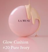 LA MUSE Glow Cushion Foundation No.20 Pure Ivory | Matches Your Skin Tone Perfectly, Hydrating