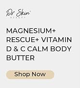 Dr Skin Magnesium + Vitamin D & C- Lavender Body Butter 4oz - Apply to Legs, Arms & Chest. USA Ma...