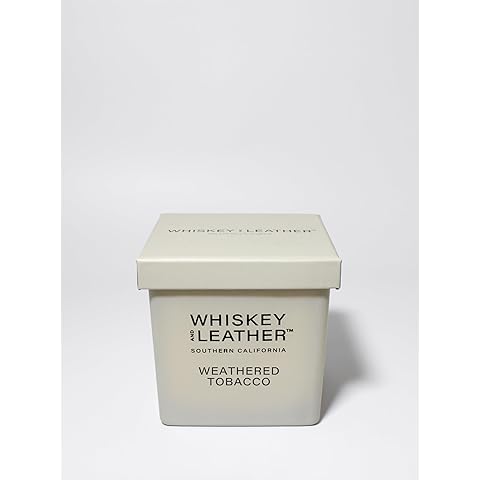 Sand + Fog Scented Candle - Weathered Tobacco – Additional Scents and Sizes – 100% Cotton Lead-Free Wick - Luxury Air Freshening Jar Candles - Perfect Home Decor – 16oz