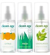 CLEAN AGE - Aluminum Free Deodorant & Body Spray for Whole Body - 3 Pack 4oz ea - Citrus, Fresh a...