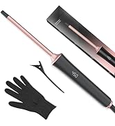 Curling Iron 2/5 Inch, Tresses Touch Curling Iron Wand for Short & Long Hair, 10 mm Ceramic Small...