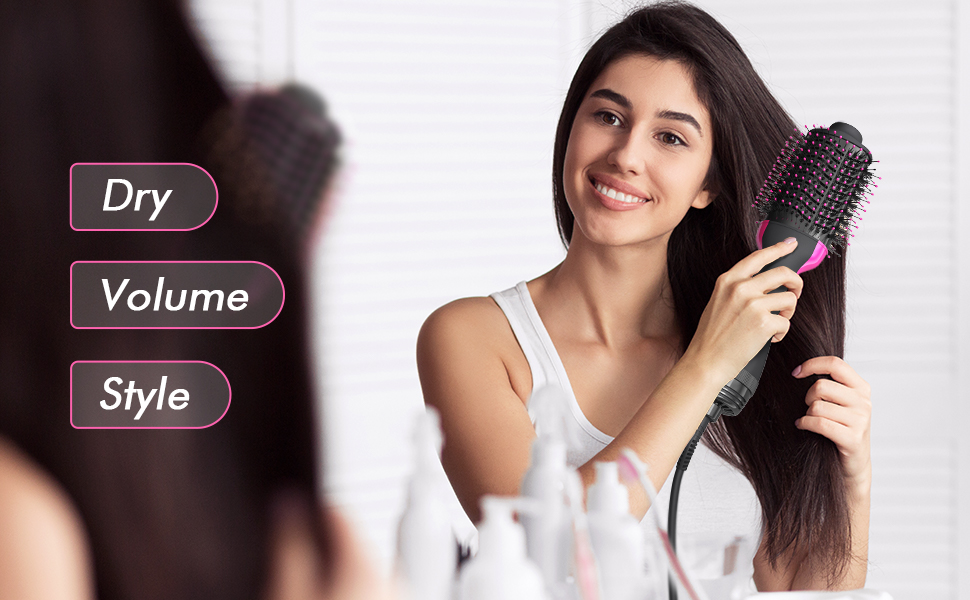 Hair Dryer Brush Blow Dryer Brush Hot Air Brush One Step Hair Dryer and Styler Volumizer