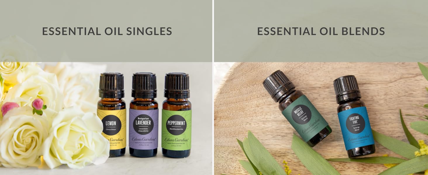essential oil singles & essential oil blends