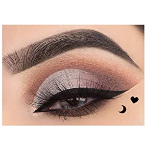 evpct 4 in 1 Flowers Heart Moon Star Shapes Face Stamps & Eyeliner Set