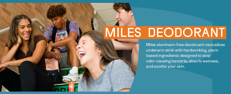 Miles aluminum-free deodorant neutralizes underarm stink