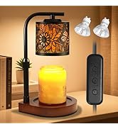 Candle Warmer Lamp with Timer & Dimmer- Electric Wax Melt Warmer with Adjustable Height for Scent...