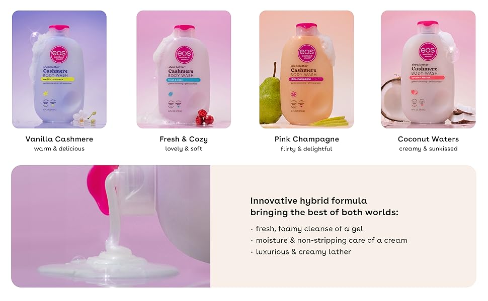 eos Cashmere Body Wash Fragrances and Formula