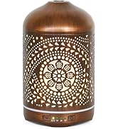 Earnest Living Essential Oil Diffuser Metal Diffuser 250 ml Timers Night Lights and Auto Off Func...