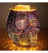 JOYOLO Wax Melt Warmer, Wax Warmer for Scented Wax with Light Bulb, Electric Skull Wax Burner, Ha...