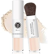 XINGXYUEL Mineral Sunscreen Setting Powder SPF 35 Mineral Brush Powder Sunscreen for Face Oil Con...