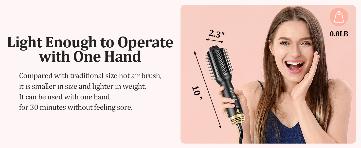 dual voltage hair dryer brush