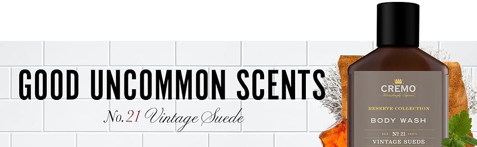 Vintage Suede Body Wash Banner