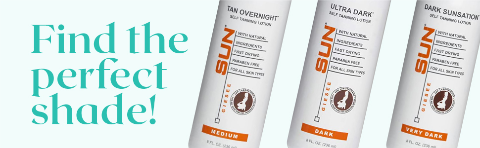 Find the perfect shade for you! Medium, Dark, or Very Dark