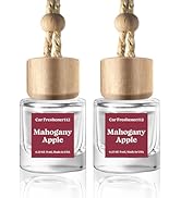 Car Air Freshener Diffuser 2 Pack Hanging，Mahogany Apple Car Air Freshener for Women 45+ days Lon...