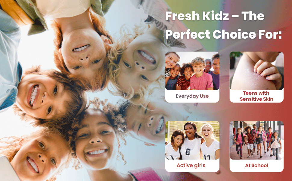 Back to school girls sports Safe and natural body wash for kids no harsh chemical ingredients