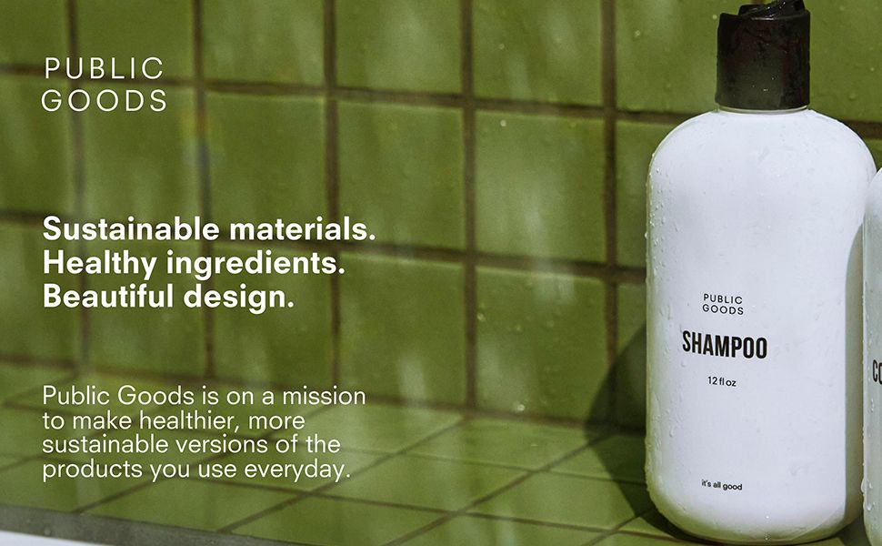 Public Goods Brand Identity: Shampoo