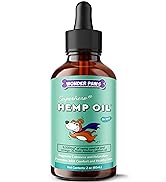 WONDER PAWS Organic Hemp Oil for Dogs – 9,000 mg of Hemp Oil with Alaskan Salmon Oil & Omega 3 Fa...