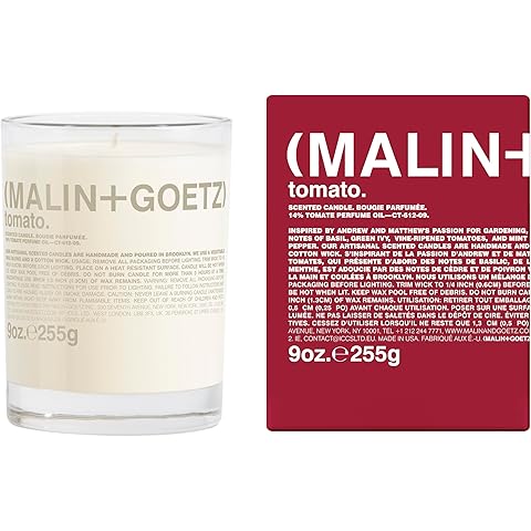 MALIN+GOETZ 9oz Scented Candle | Hand-Poured Soy Wax with Unique Fragrance Blends | Clean-Burning, Vegan & Cruelty-Free | Bergamot, Sage, Otto, Tomato, Strawberry, Cannabis, Dark Rum & Leather