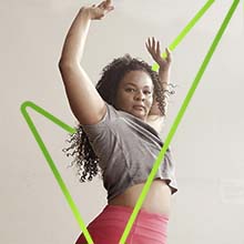 Woman performing activity