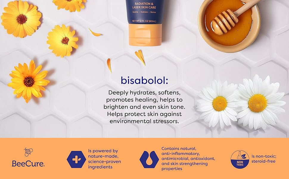 Bisabolol deeply hydrates softens promotes healing helps brighten even tone skin radiation recovery