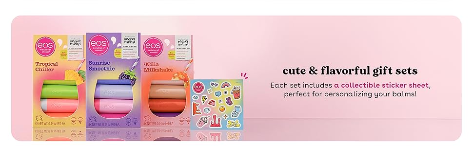 flavor lab gift sets include collectible sticker sheet
