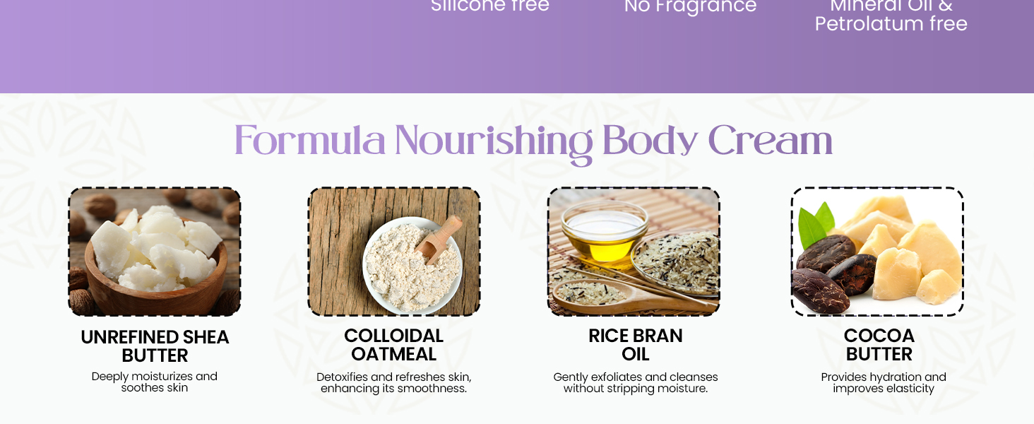 nourishing body cream lavender Bliss
