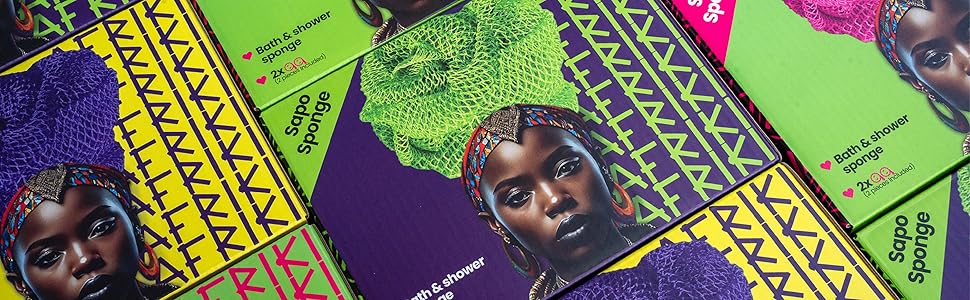 AFRICAN NET SPONGE AFRICAN EXFOLIATING NET BATH SPONGE