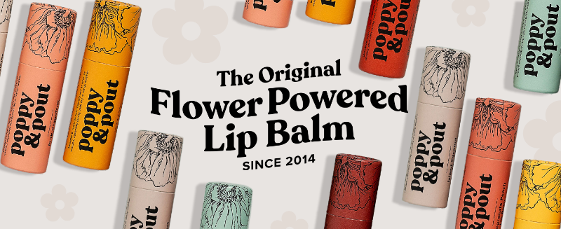 Poppy and Pout Original Flower Powered Lip Balm