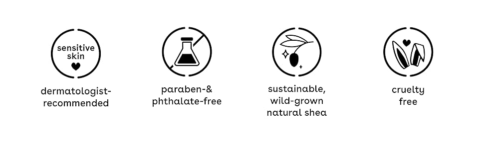Dermatologist Recommended, Paraben &amp; Phthalate free, sustainable, cruelty free