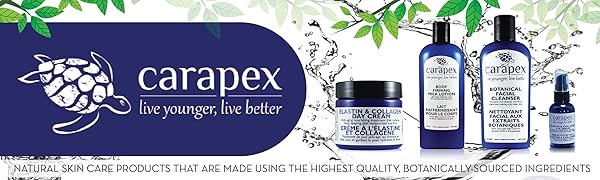 Carapex Banner Natural Skincare Products Botanically Sourced