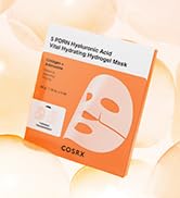 COSRX 5 PDRN Hyaluronic Acid Vital Hydrating Hydrogel Mask, Overnight Hydrogel Face Mask for Glas...