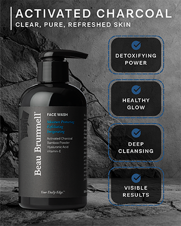 activated charcoal benefits for men's skin care regimen