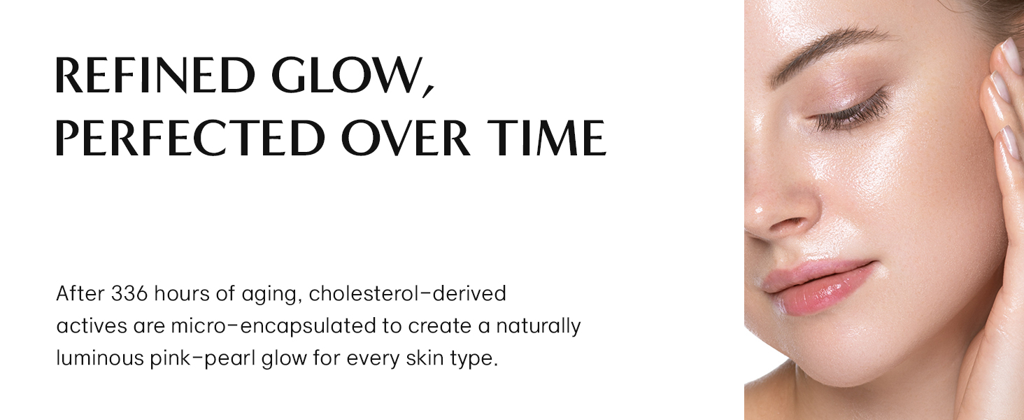 Visual of long-term glow results with continued use of Celonia Bio Cream