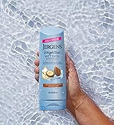 Jergens Wet Skin Argan Oil bottle in water