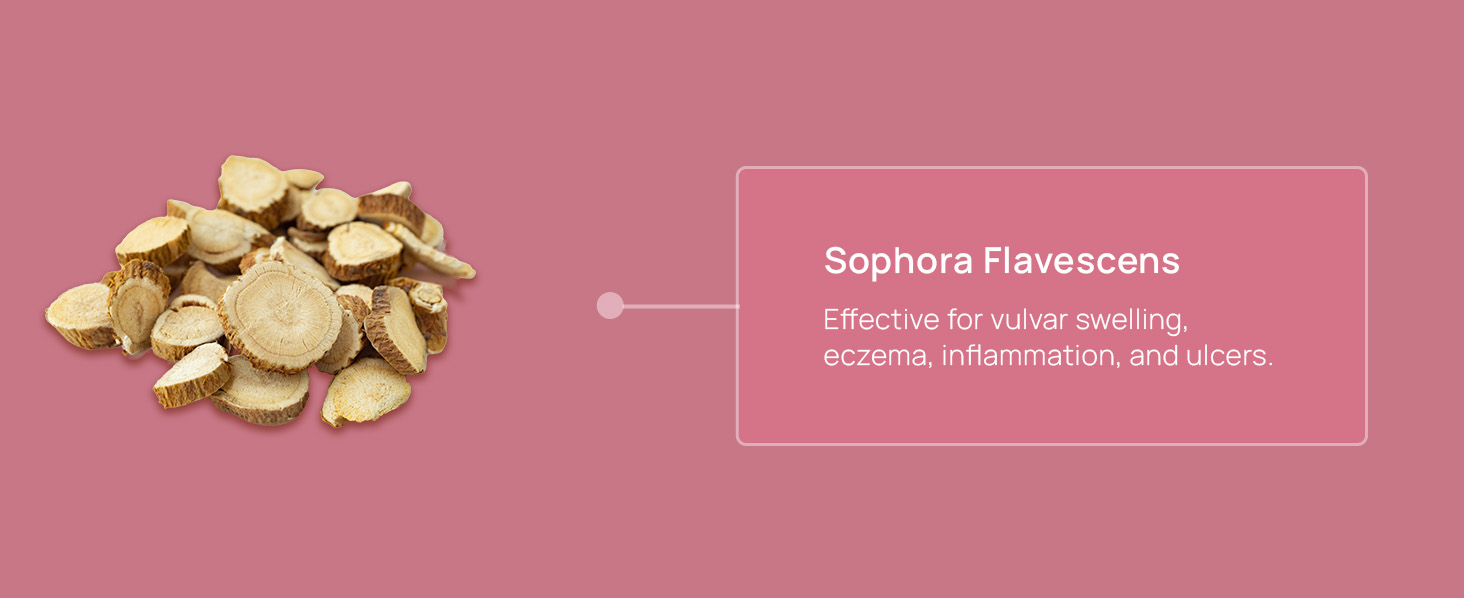 Sophora Flavescens: Effective for vulvar swelling, eczema, infammation, and ulcers