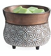 Candle Warmers ETC 2-in-1 Candle and Fragrance Warmer for Warming Scented Candles or Wax Melts an...
