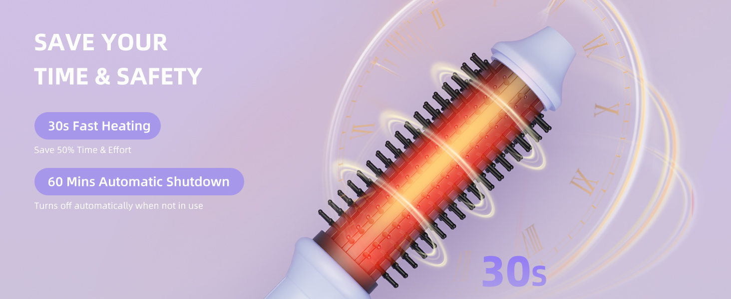 hot brush negative ion thermal brush curling iron brush thermal hair brush heated brush