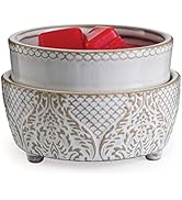 CANDLE WARMERS ETC 2-in-1 Candle and Fragrance Warmer for Warming Scented Candles or Wax Melts an...