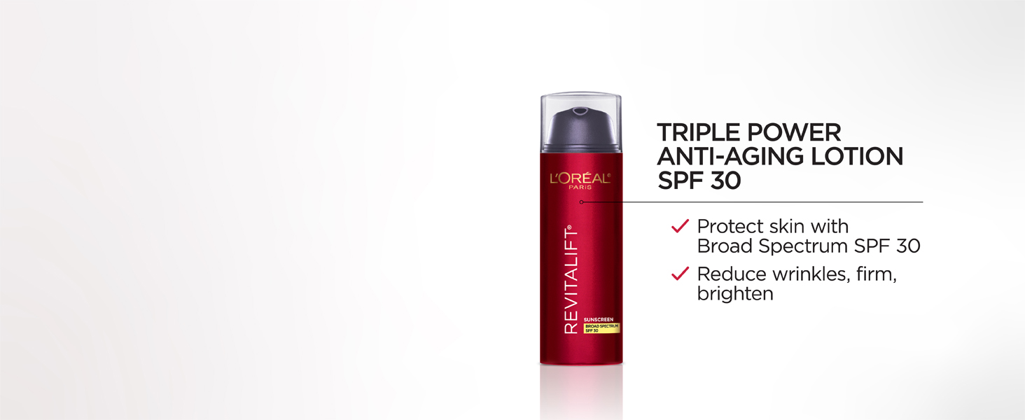 image of anti-aging face lotion with SPF