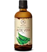 Aloe Vera Oil 3.4 oz - Aloe Barbadensis - Brasil - 100% Pure & Best for Skin - Body - Hair Growth...