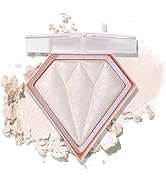 Face White Highlighter Makeup Palette Shimmer contour powder Waterproof Long-Lasting, Brightens F...