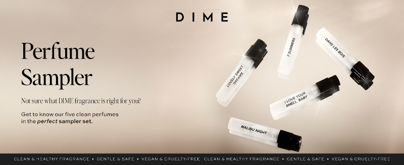DIME Beauty Perfume Sampler Set, Eau de Toilette For Women (Set of 5, 2 ml)
