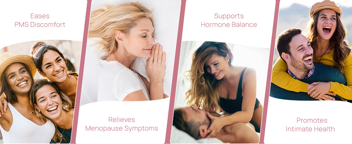 Guaranteed results: PMS relief, menopause support, hormone balance, and intimate wellness.