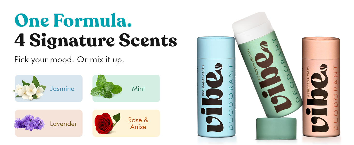 4 signature scents. Pick your mood or mix it up.