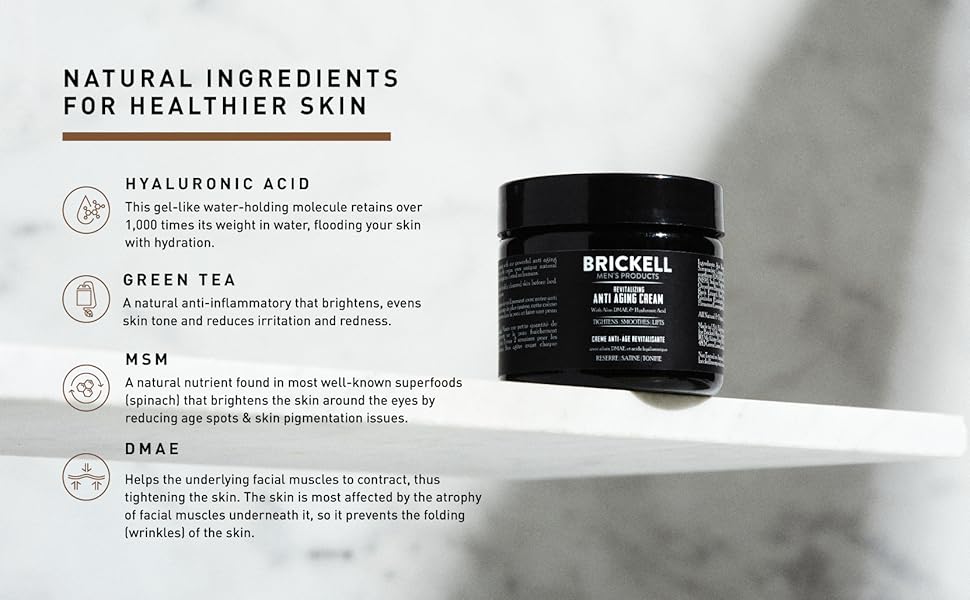 Revitalizing Anti-Aging Cream, night cream, reduce wrinkles, green tea, MSM, hyaluronic acid