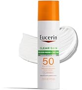 Eucerin Sun Clear Skin Face Sunscreen Lotion SPF 50 for Acne Prone and Oily Skin, Lightweight Sun...